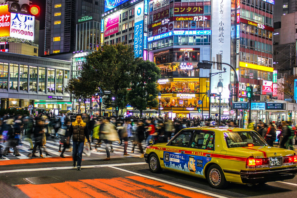 Shibuya station crossing